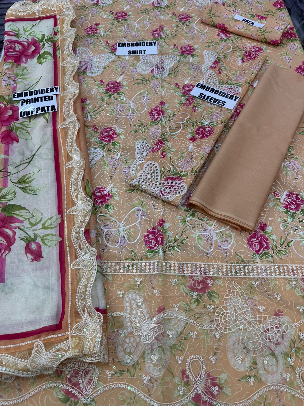 VOL 251 | KHAAS | DIGITAL PRINTED 3PC LAWN SHIRT, PRINTED TROUSER, PRINTED VOIL DUPATTA
